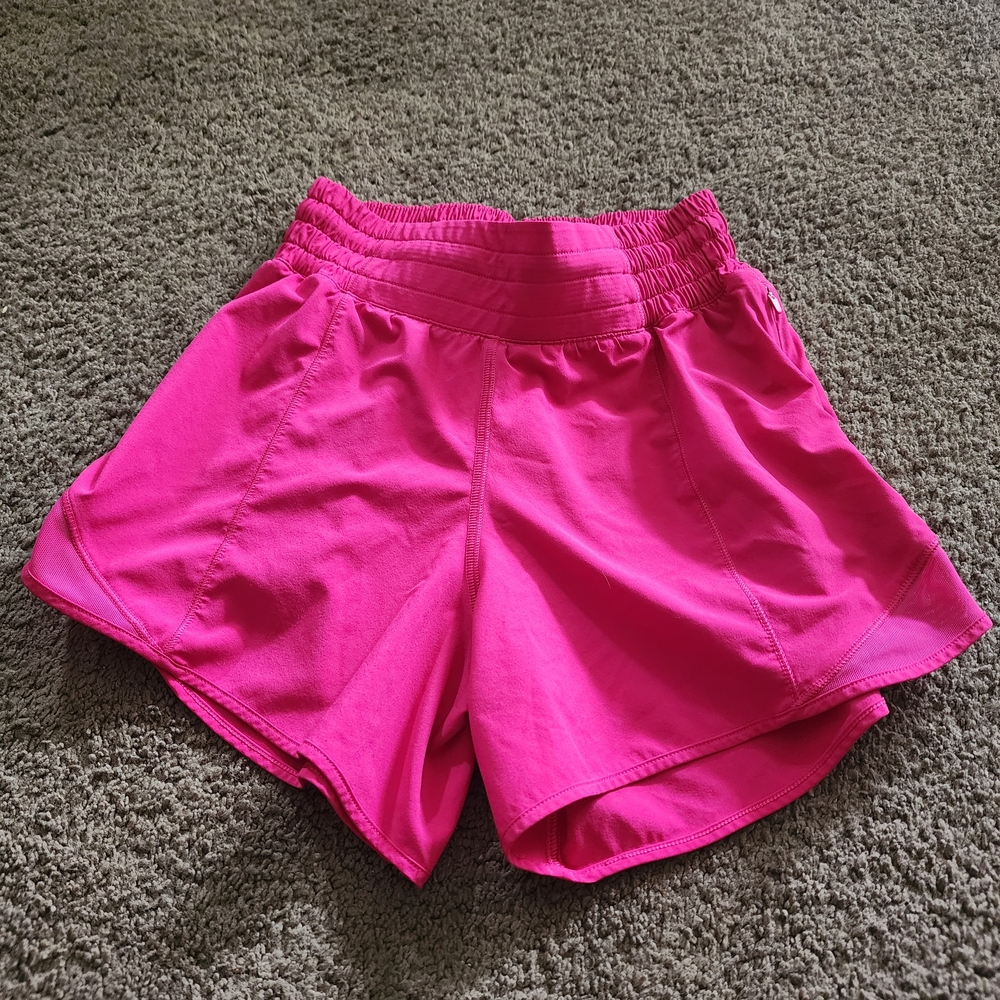 Lulu Hot Pink Athletic Shorts